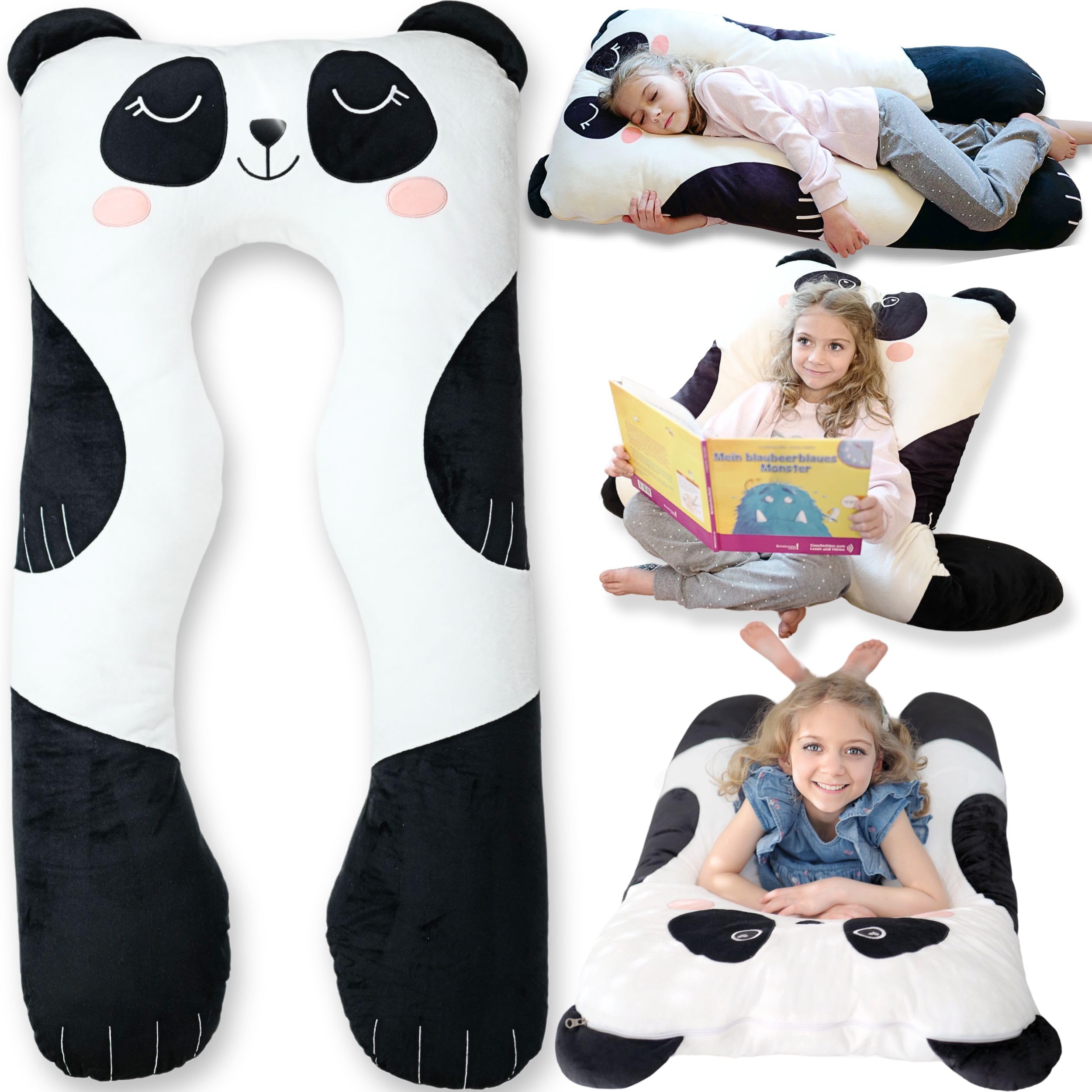 枕 panda1153 Amazon｜Panda キッズ 抱き枕 - 47インチ U字型 長いぬいぐるみ